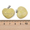Natural Yellow Mustard Jasper Pendants G-A281-02P-02-3