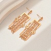 Geometric Brass Tassel Stud Earrings GB2596-2-1
