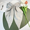 Solid Color Long Bowknot Satin Hair Barrettes PW-WGAD6A6-07-1