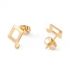 201 Stainless Steel Stud Earring Findings LS-EJEW-A071-21G-2