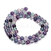 Natural Fluorite Beads Strands G-L634-B04-6mm-3