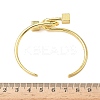 Brass Cuff Bangles for Women BJEW-F513-07G-5