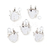 Heart Brass Sew on Prong Settings KK-C163-14B-S-1
