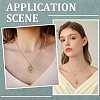 8Pcs Brass Macrame Pouch Empty Stone Holder for Pendant Necklaces Making NJEW-SC0001-33-4