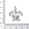 304 Stainless Steel Pendants STAS-C140-03B-P-3