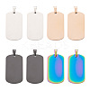 Cheriswelry 16pcs 4 Colors 304 Stainless Steel Pendants STAS-CW0001-09-1