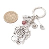 Halloween Tibetan Style Zinc Alloy K9 Glass Keychains KEYC-JKC01237-3