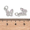SHEGRACE Brass Pave Clear Cubic Zirconia Pendants XGRQ3Q731-628P-C-3