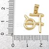 Brass Pendants KK-Z123-22G-02-3