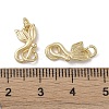 Brass Hook and S-Hook Clasps KK-G497-25G-3