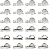 30Pcs Iron Brooch Frame Cabochon Settings IFIN-SC0001-99-1