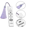2Pcs 2 Style Stainless Steel Bookmarks AJEW-FG0001-58D-3