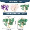 12Pcs 3 Styles Natural Gemstone Pendants FIND-FH0004-67-6