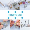 DIY Letter Style Jewelry Set Making DIY-CJ0001-18-5