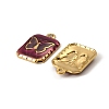 304 Stainless Steel Enamel Pendants STAS-I371-14G-01-2