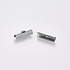 Non-Tarnish 304 Stainless Steel Ribbon Crimp Ends LS-X-STAS-S112-001F-P-1