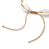 Summer Beach Shell Braided Bead Adjustable Bracelets for Women Men BJEW-JB10375-4