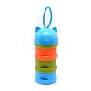 PP Plastic Pet Portable Three Layer Snacks Box AJEW-WH0126-75A-1