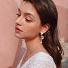 16Pcs 4 Styles Brass Stud Earring Findings KK-BBC0027-78-7