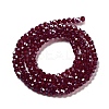 Electroplate Transparent Glass Beads Strands EGLA-A035-T3mm-A02-2