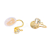 Brass Micro Pave Cubic Zirconia Ear Cuff Findings FIND-WH0148-739A-KCG-1