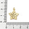 Brass Micro Pave Clear Cubic Zirconia Pendants KK-Q813-08C-G-3
