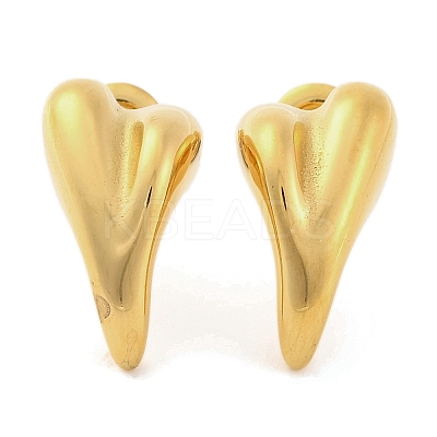 Ion Plating(IP) 304 Stainless Steel Stud Earrings for Women EJEW-N054-27G-1