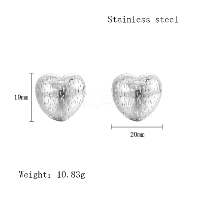 304 Stainless Steel Stud Earrings for Women FE9821-2-1