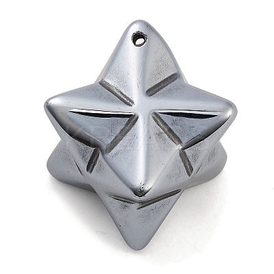 Electroplated Terahertz Stone Pendants G-P545-C01-P-1