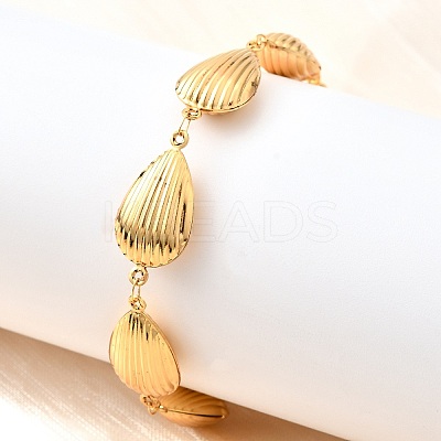 304 Stainless Steel Link Bracelets for Women BJEW-P354-04A-G-1