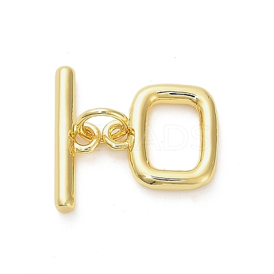 Brass Toggle Clasps KK-M314-07G-1