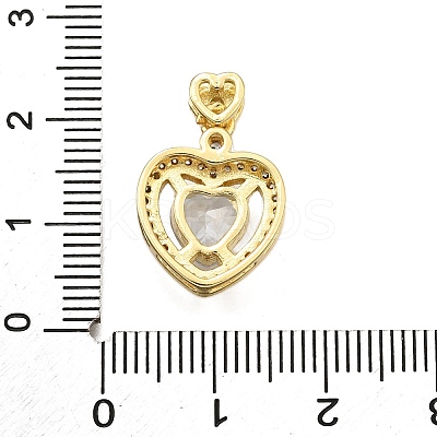 Brass Micro Pave Cubic Zirconia Pendants KK-K401-07A-01-1