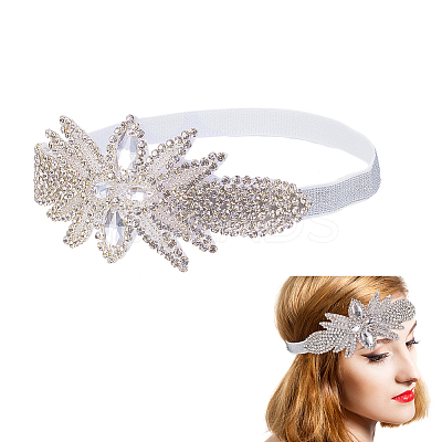 Flower Rhinestone Headbands PHAR-WH0020-05A-1