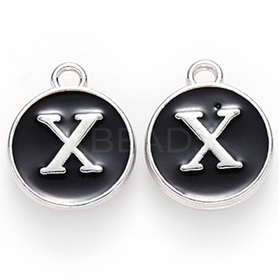 Platinum Plated Alloy Charms X-ENAM-S118-02X-P-1
