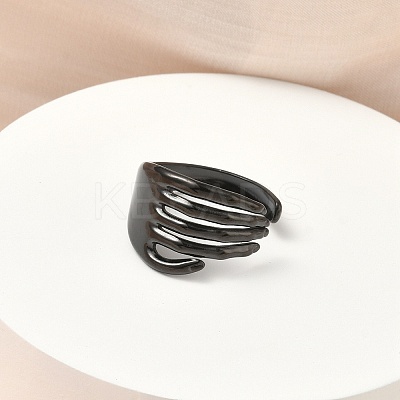 304 Stainless Steel Cuff Open Rings LS-RJEW-D338-02D-EB-1