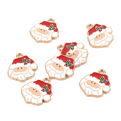 Eco-Friendly Alloy Enamel Pendants ENAM-T011-55-NR-1