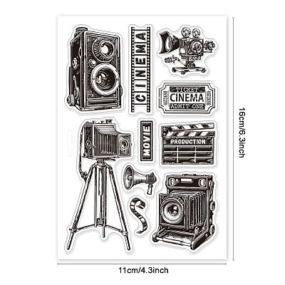 Custom Summer Theme PVC Plastic Clear Stamps DIY-WH0631-0518-1