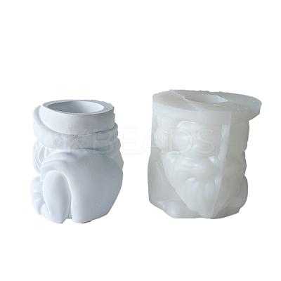 Jiahui Mei DIY Santa Claus Plaster Flower Pot Silicone Mold Crystal Dropping Resin Molds PW-WG14CB1-01-1
