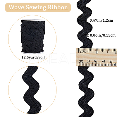 Polyester Wavy Fringe Trim OCOR-GF0003-44D-01-1