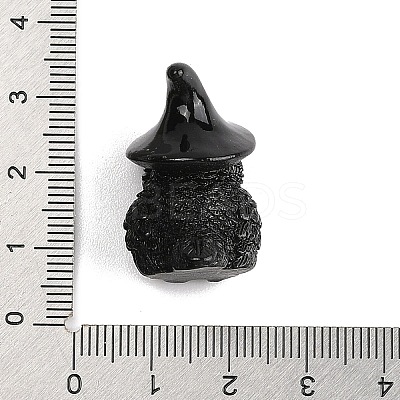 Halloween Resin Figurine Statues for Home Office Desktop Decoration DJEW-M017-04K-02-1
