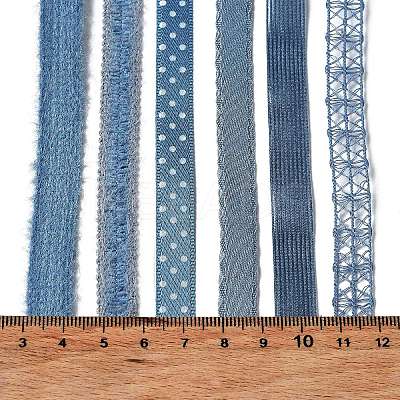 18 Yards 6 Styles Polyester Ribbon SRIB-C001-F01-1