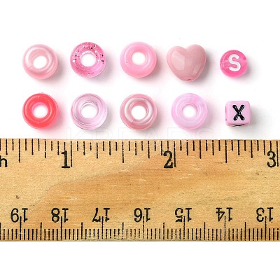 200Pcs 10 Styles Plastic Pearlized Beads FIND-FS0002-34-1