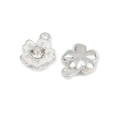 Alloy Enamel with Crystal Rhinestone Charms FIND-G093-01P-01-1