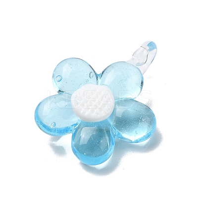Handmade Lampwork Pendants LAMP-K043-02C-1