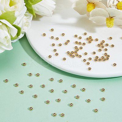 300Pcs Brass Beads KK-ME0002-01-1