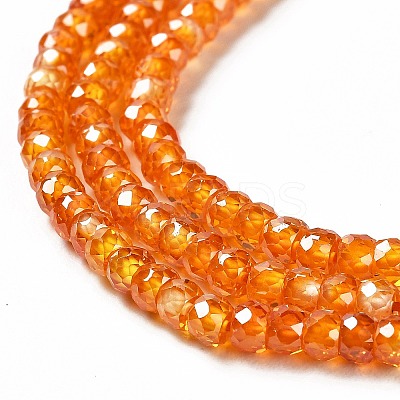 Cubic Zirconia Bead Strands ZIRC-G001-01A-1