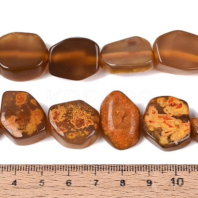 Dyed Natural Agate Beads Strands G-Q606-23E-07-1