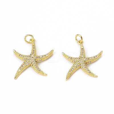 Brass Micro Pave Cubic Zirconia Pendants KK-E068-VB308-1