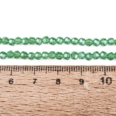 Electroplate Transparent Glass Beads Strands EGLA-A035-T3mm-A21-1