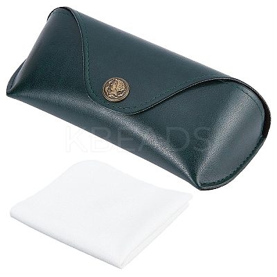 1Pc Imitation Leather Glasses Cases AJEW-CN0001-44A-1
